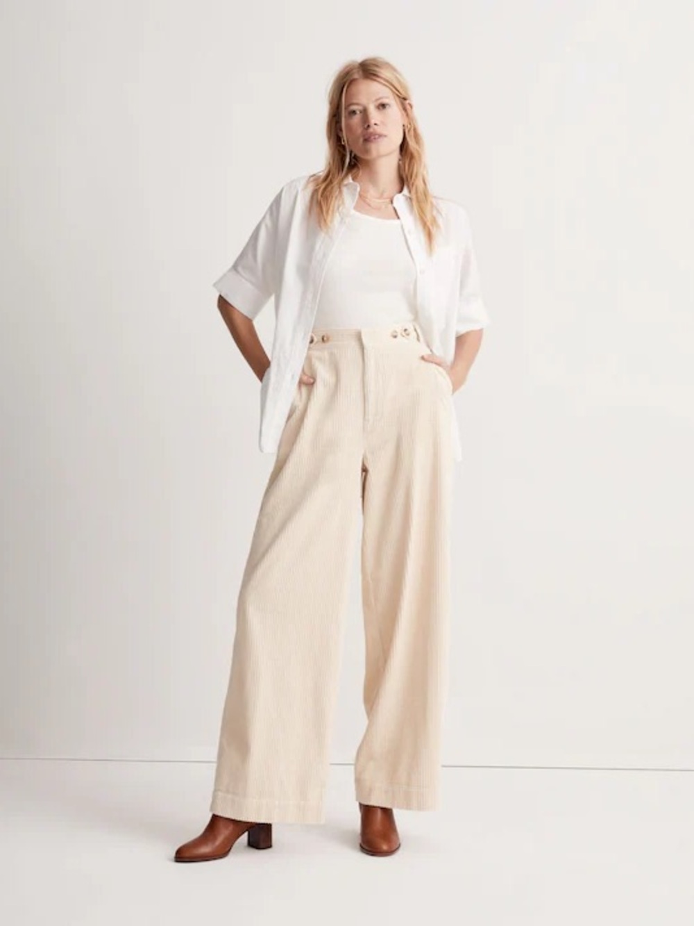 Madewell Corduroy Harlow Wide Leg Pants